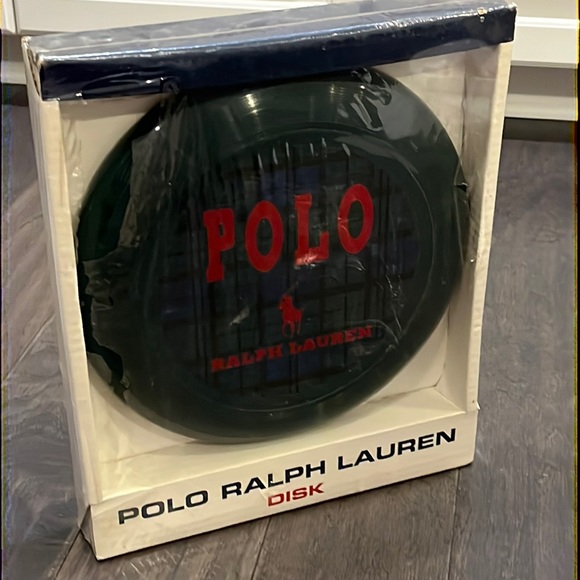 Polo Ralph Lauren Black Watch Tartan Frisbee Flying Disk game new plaid vintage